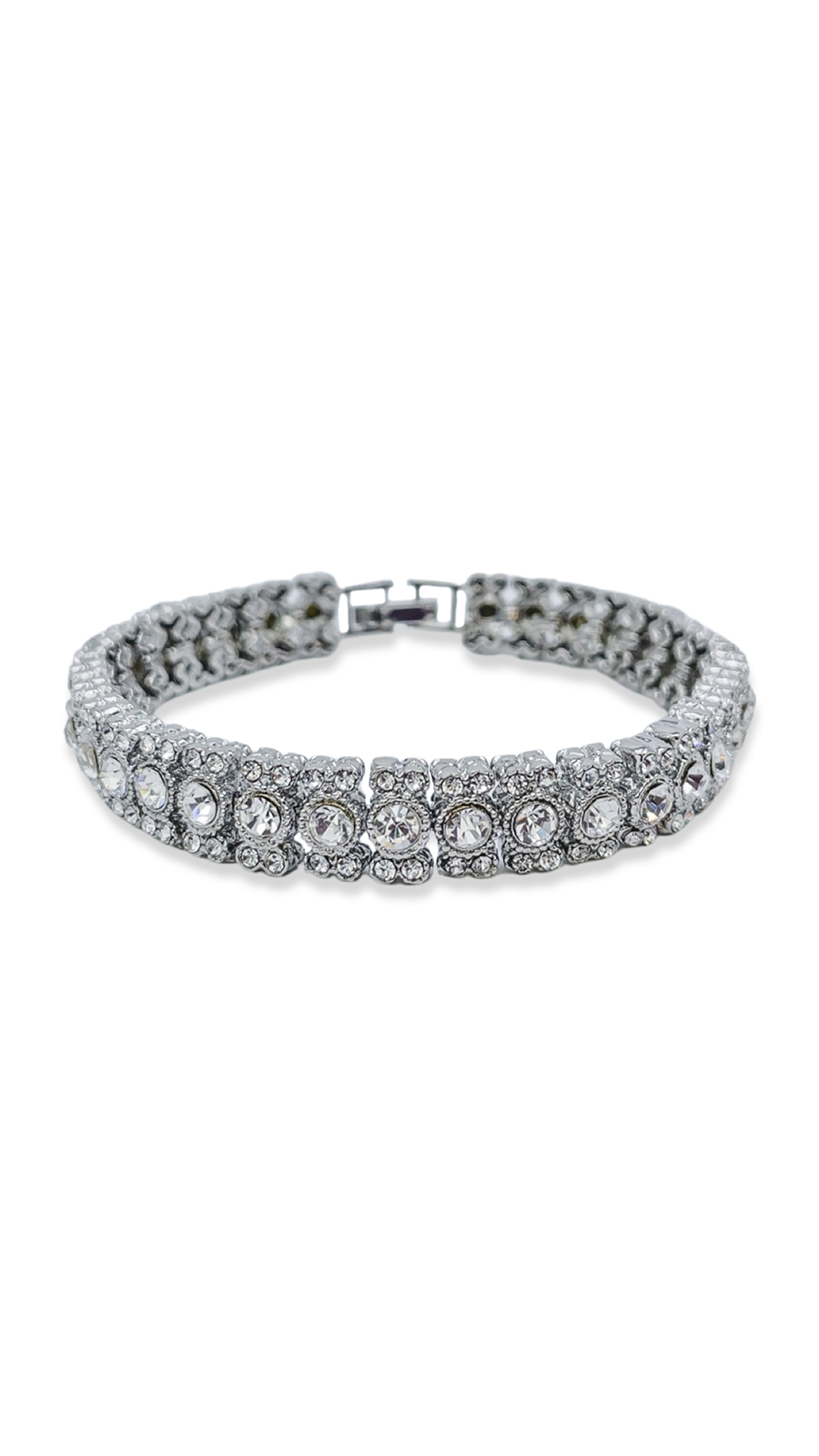 DORCHA CRYSTAL STONE BRACELET SILVER