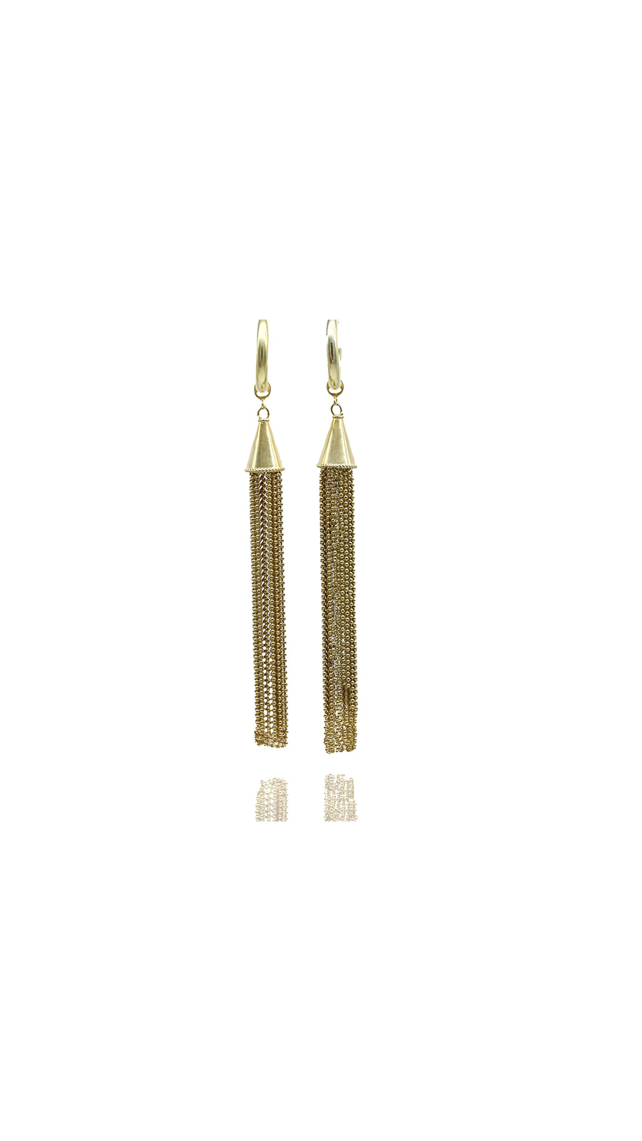 Gold Tassel Earrings