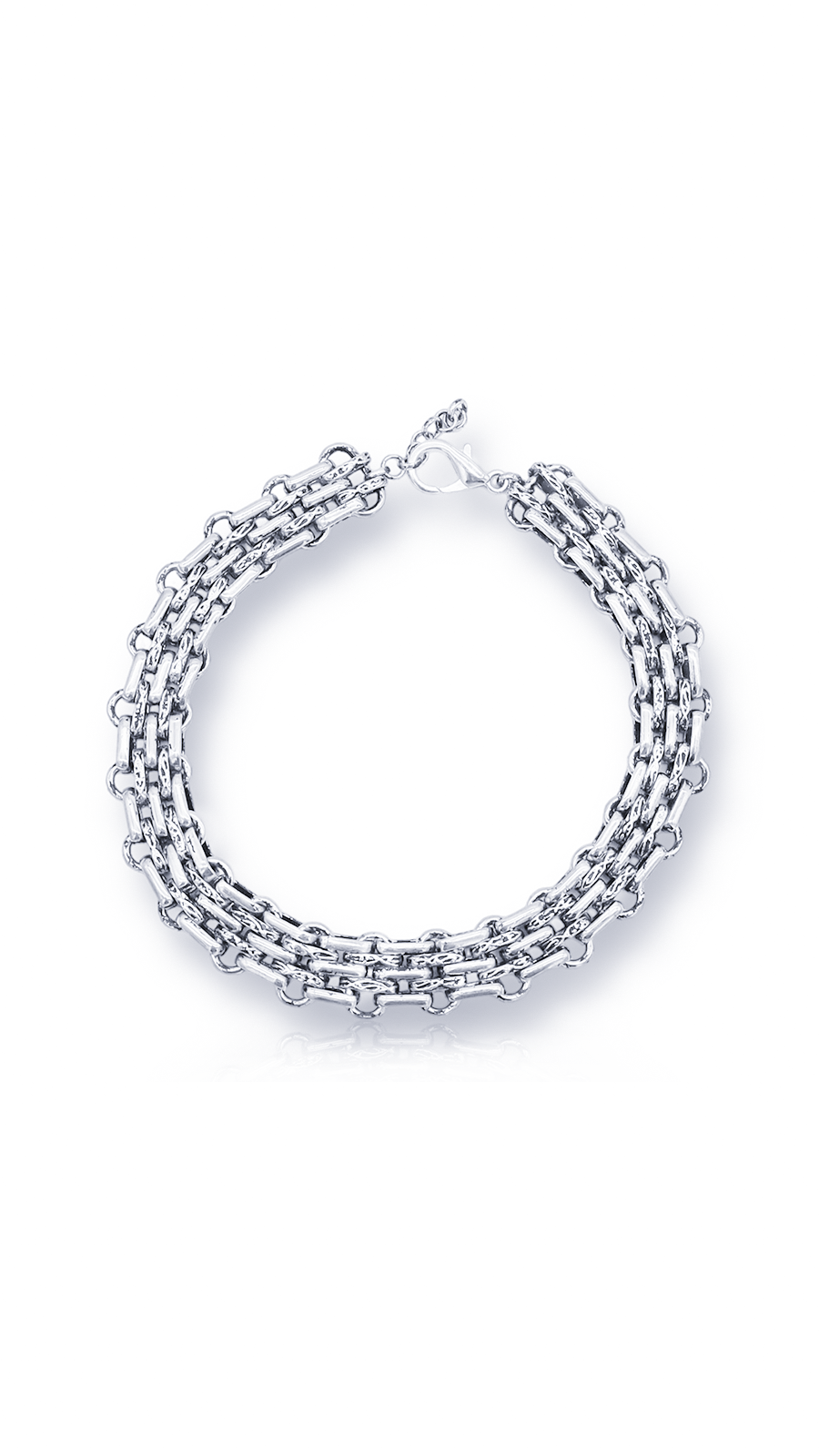 RENAISSANCE ZİNCİR CHOKER KOLYE GÜMÜŞ