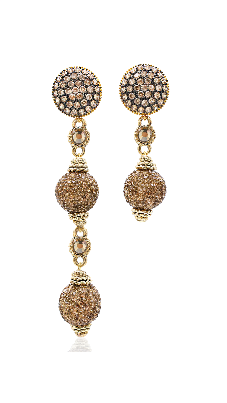GLORY CRYSTAL DANGLE EARRINGS