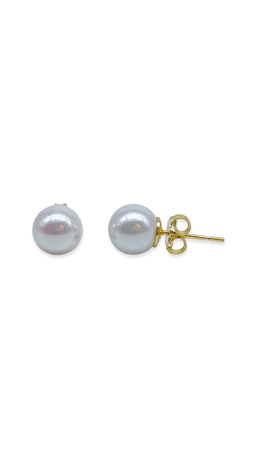 White Pearl Earrings