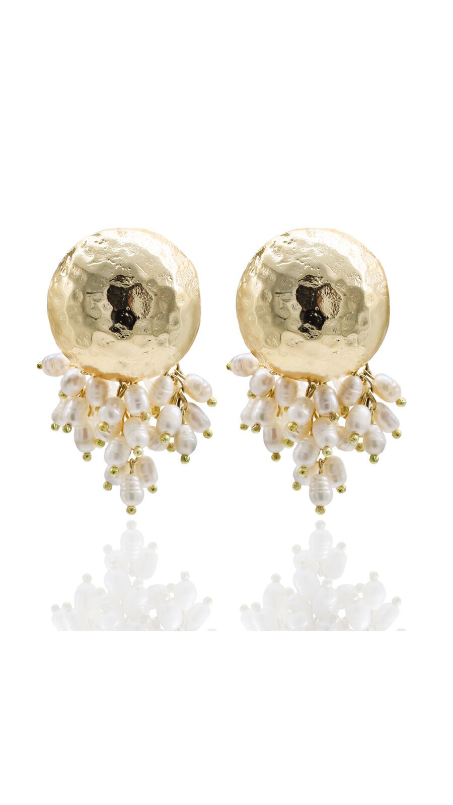 Kerida Natural Barley Pearl Earrings