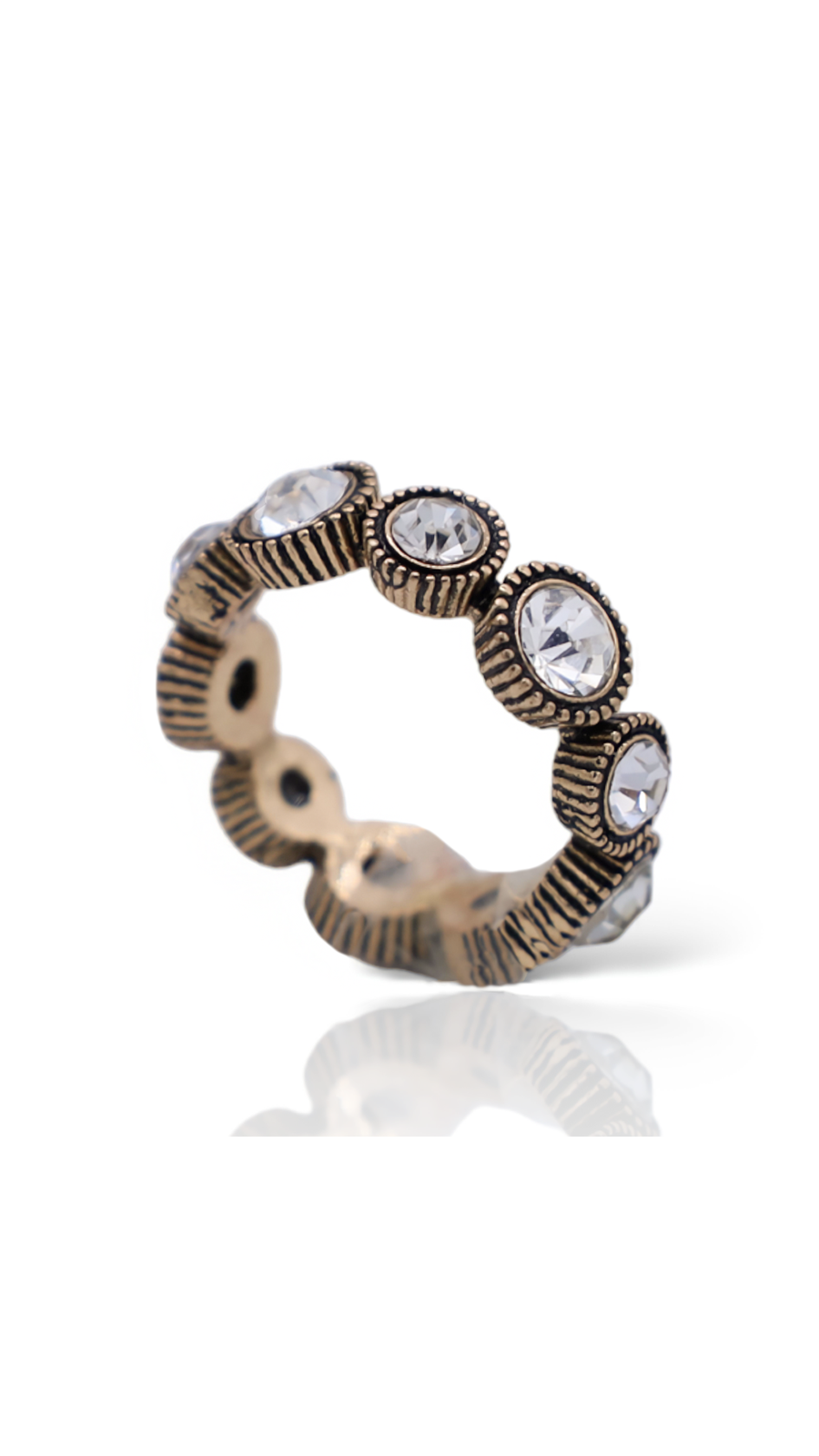 QUEEN CRYSTAL STONE FULL RING