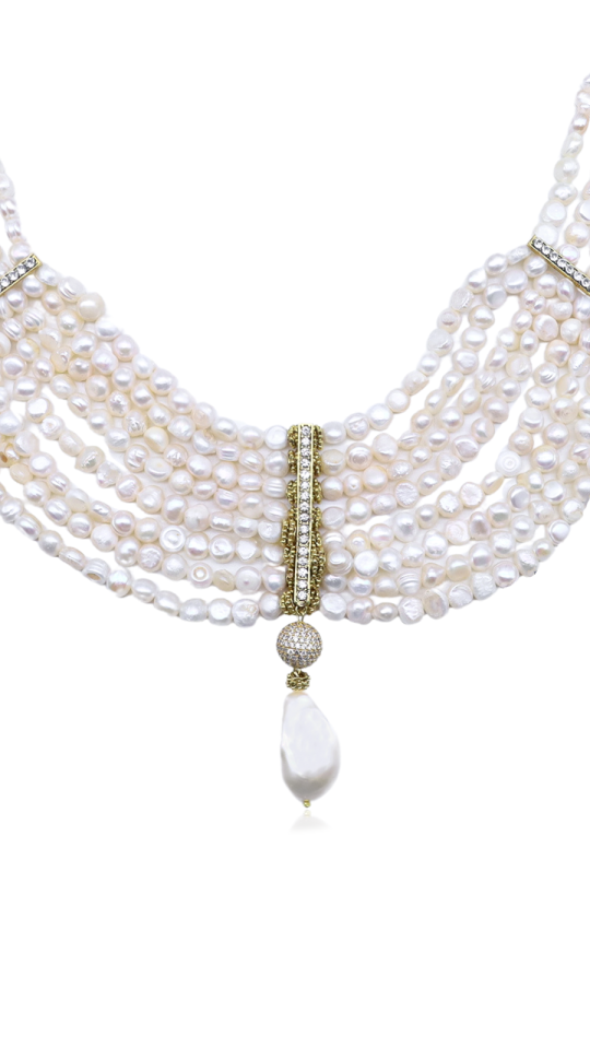 MYTHRA ÇOKLU İNCİ KOLYE