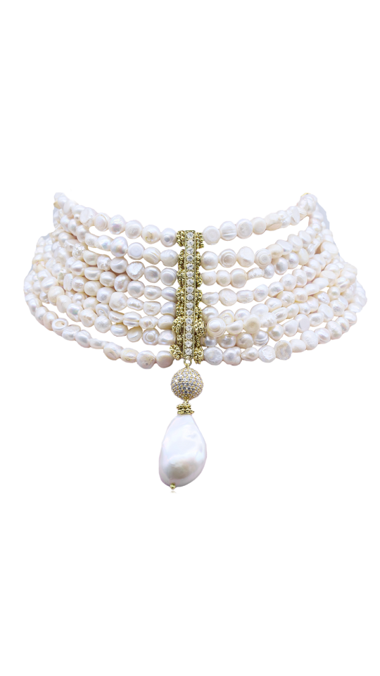 MYTHRA ÇOKLU İNCİ KOLYE