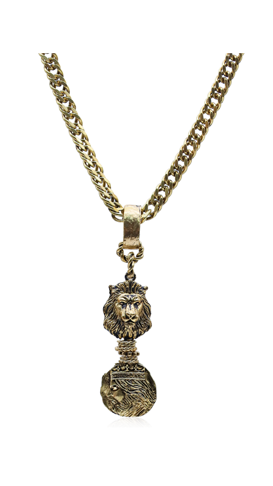 LEO ALTIN KAPLAMA MADALYON KOLYE