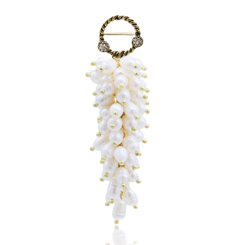 GRAPPE PEARL BROOCH