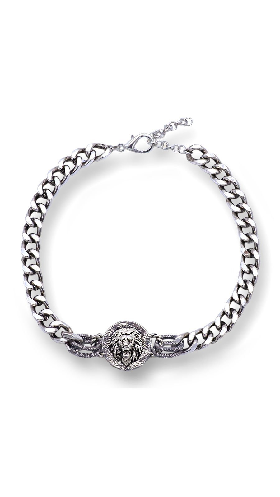 LEO FIGURES STEEL CHAIN NECKLACE