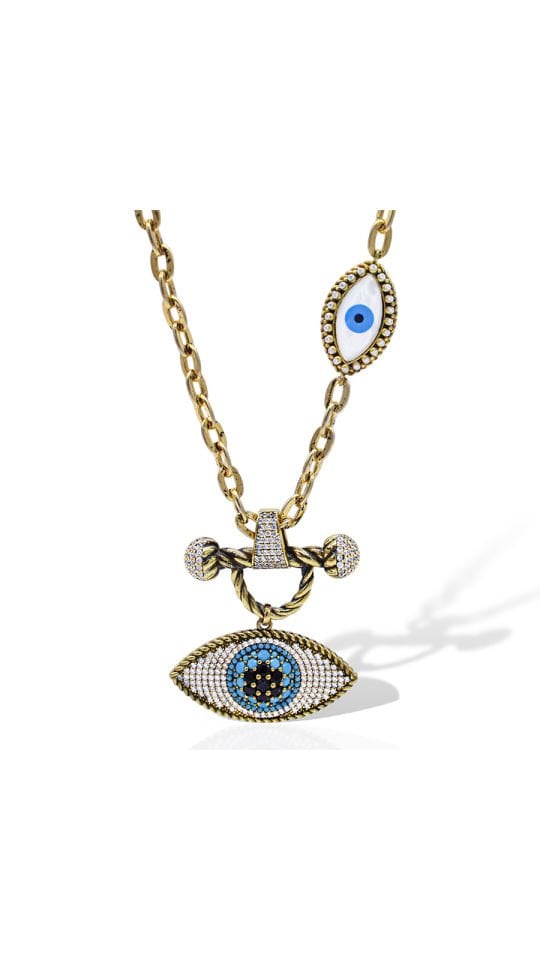 EYE GOLD PLATED NECKLACE