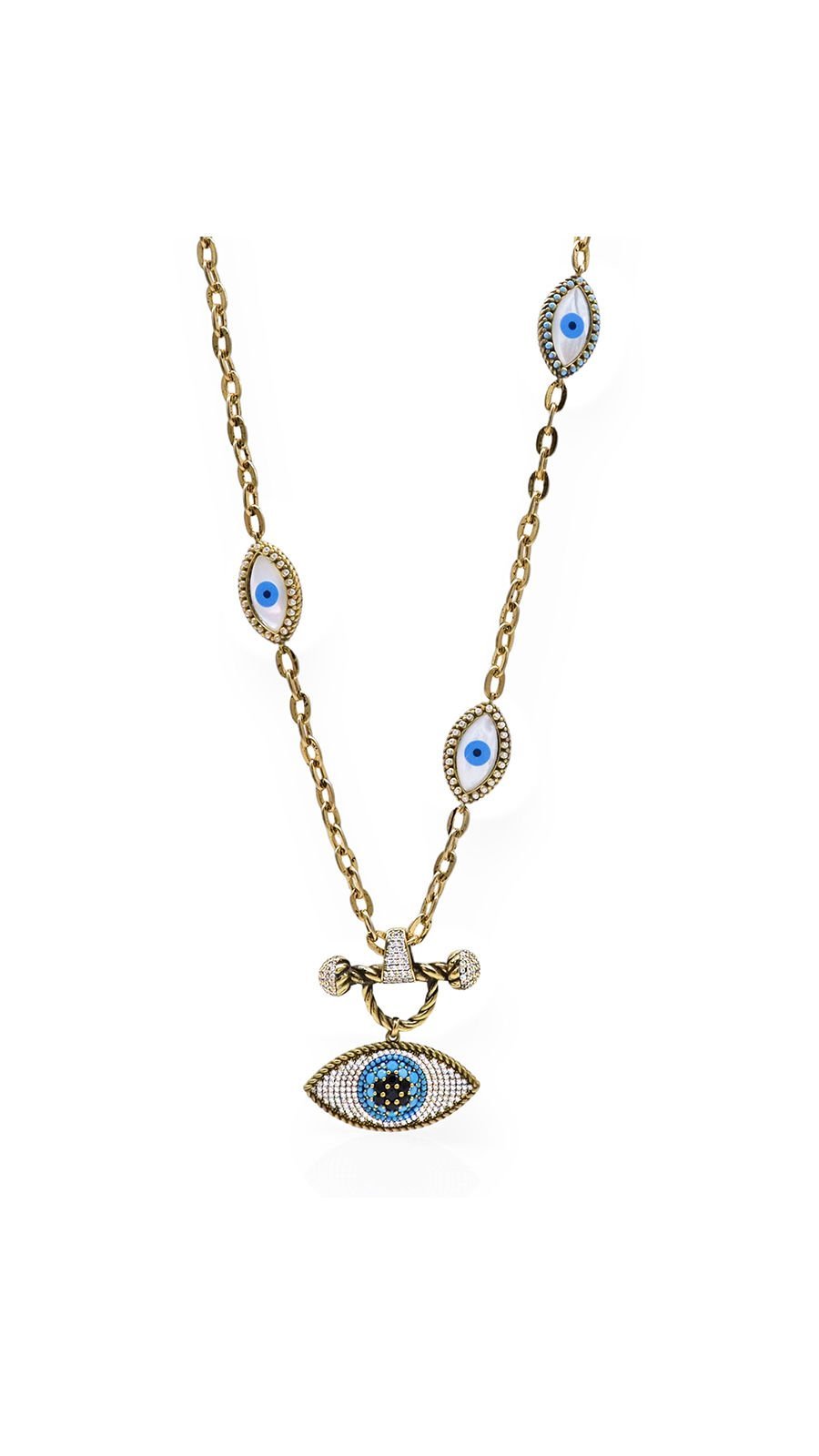EYE GOLD PLATED NECKLACE