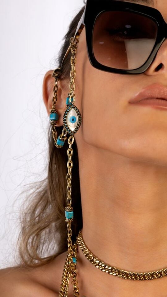 ENGLISH PEARL STONE GLASSES ACCESSORY