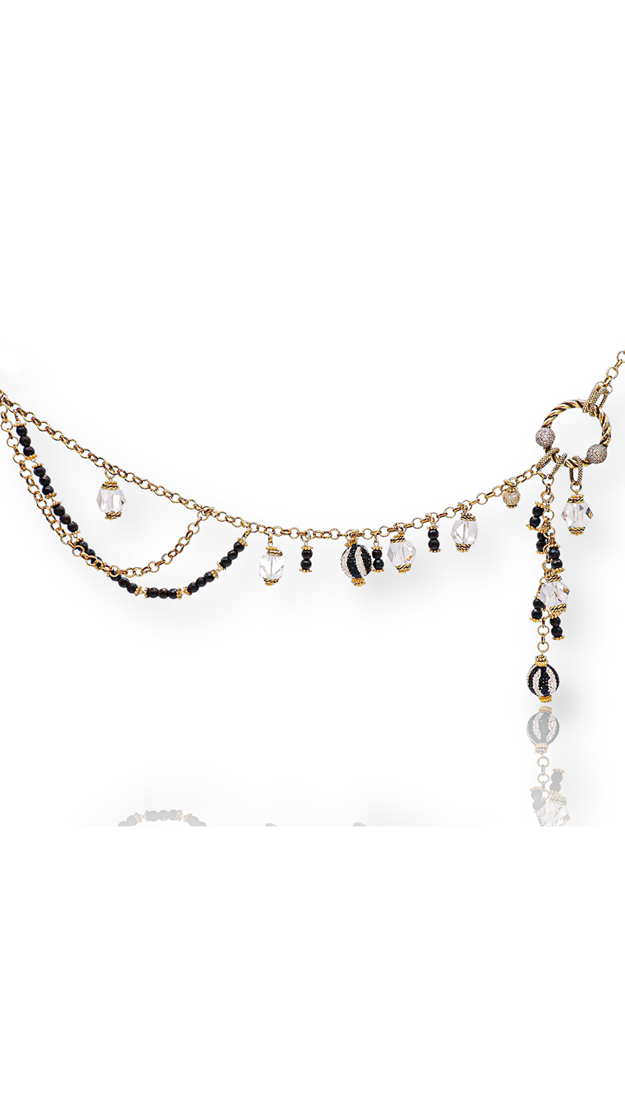 BLACK MARCASITE BELT