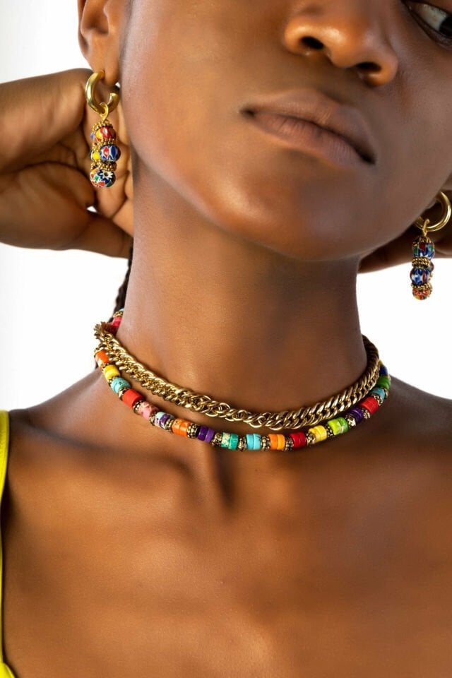 CAMİLLA HOWLITE CHAIN NECKLACE