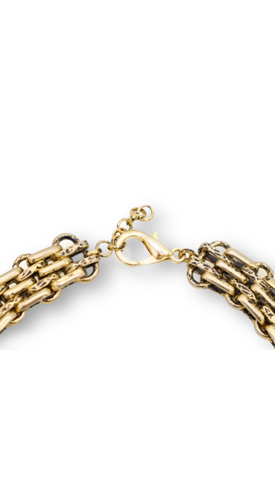 RENAISSANCE ZİNCİR CHOKER KOLYE GOLD