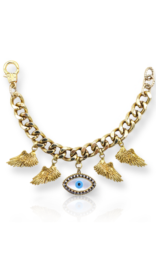 LANITRA ALTIN KAPLAMA GÖZ BİLEKLİK