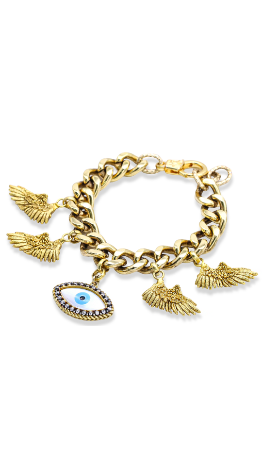 LANITRA ALTIN KAPLAMA GÖZ BİLEKLİK