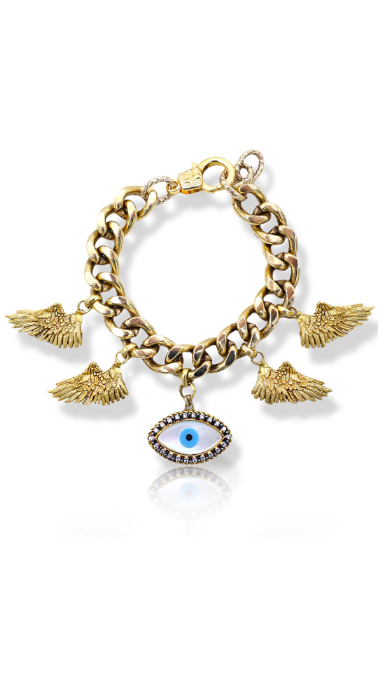 LANITRA GOLD CHARM BRACELET