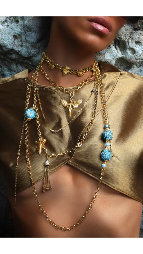 BLAR ÇOKLU ZİNCİR KOLYE