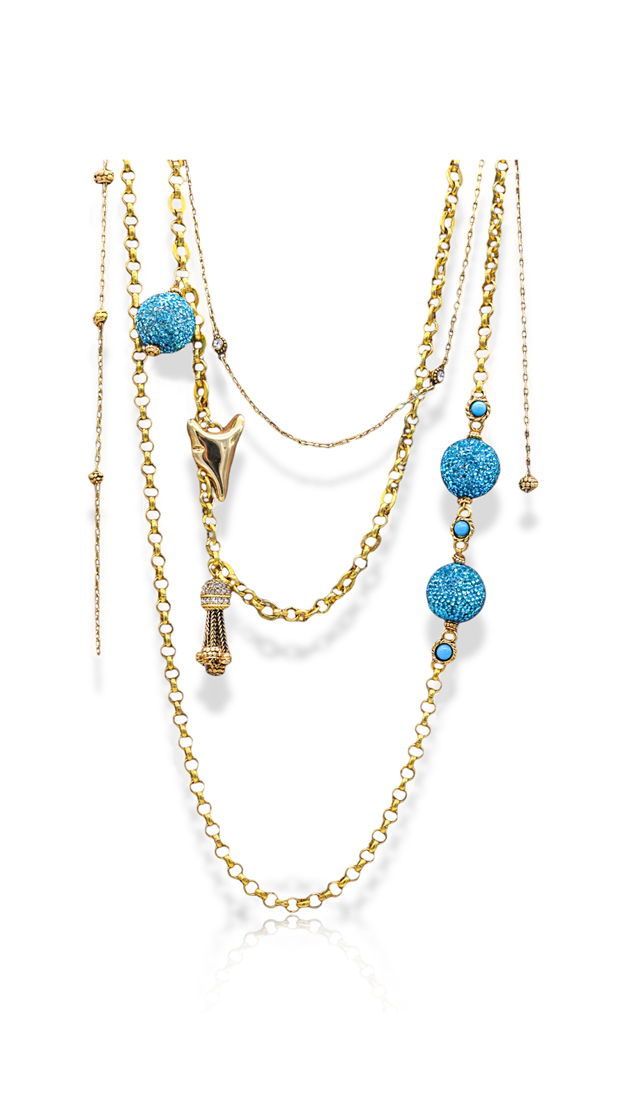 BLAR ÇOKLU ZİNCİR KOLYE