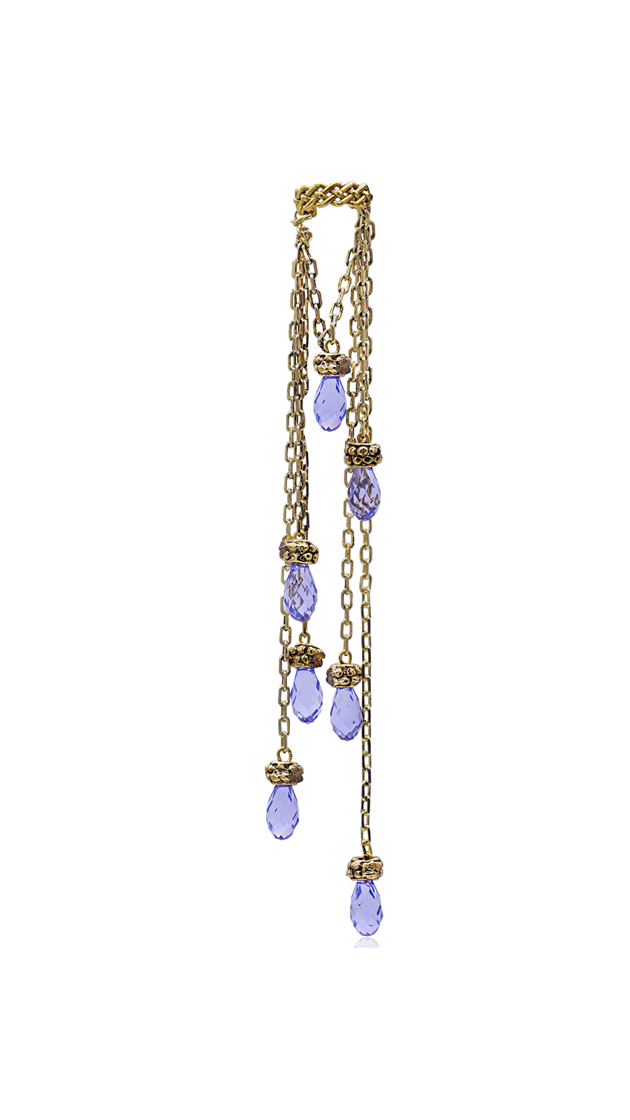 VIOLET DANGLE EARRINGS
