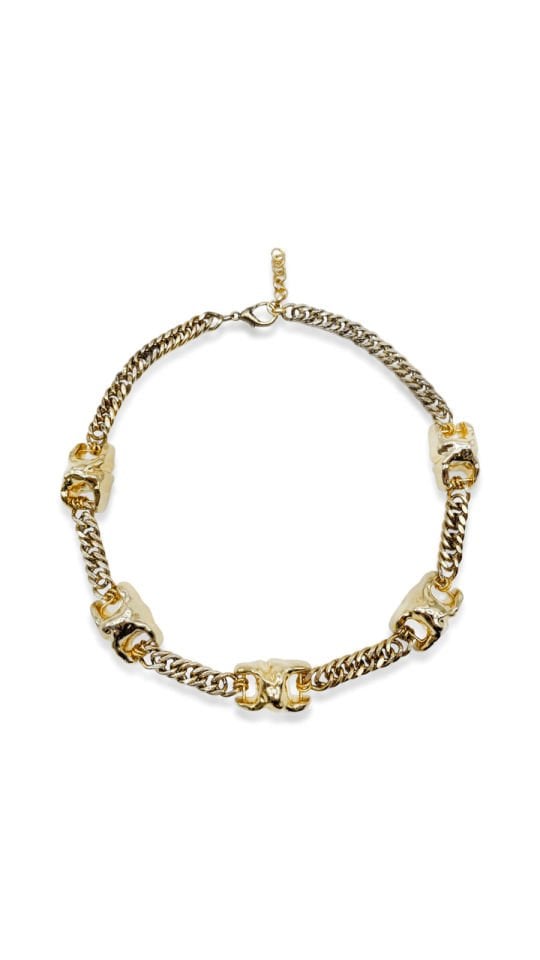 FAMA ALTIN KAPLAMA ZİNCİR KOLYE