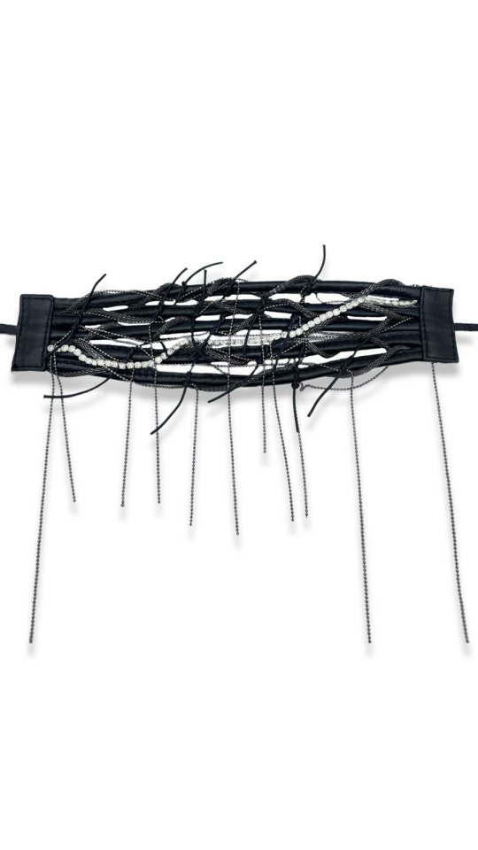 NATHAIR LEATHER NECKLACE