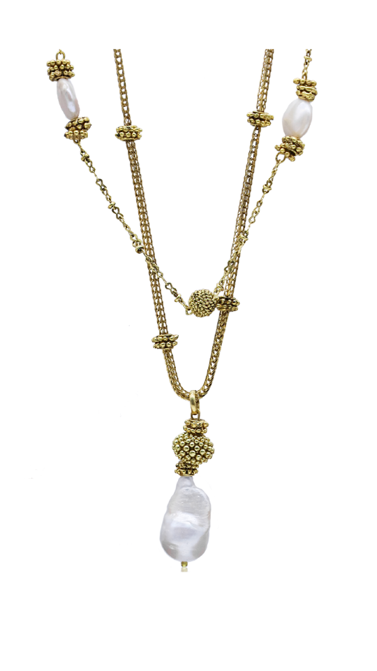 MIXTE ALTIN KAPLAMA ÇOKLU KOLYE