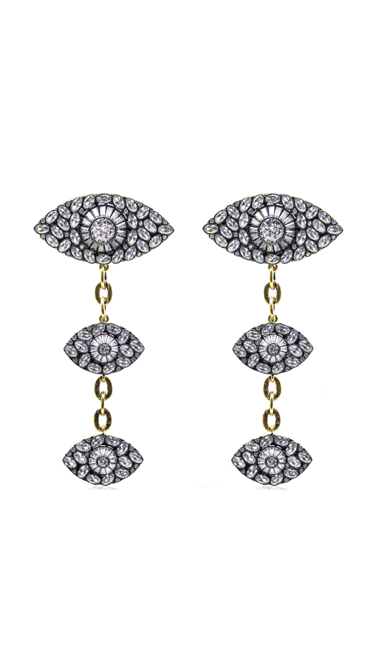 ATTRACTIF EYE DANGLE EARRINGS