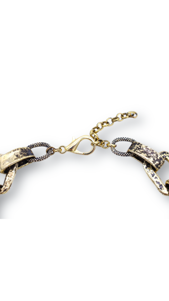 Lion King Gold Plated Tumbled Necklace