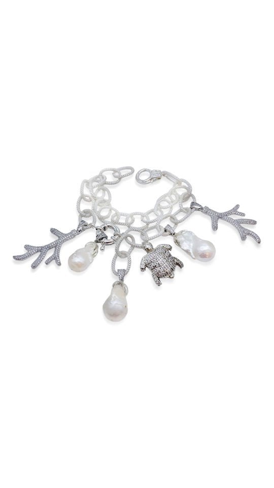 TEMIS 925 AYAR GÜMÜŞ İNCİ BİLEKLİK