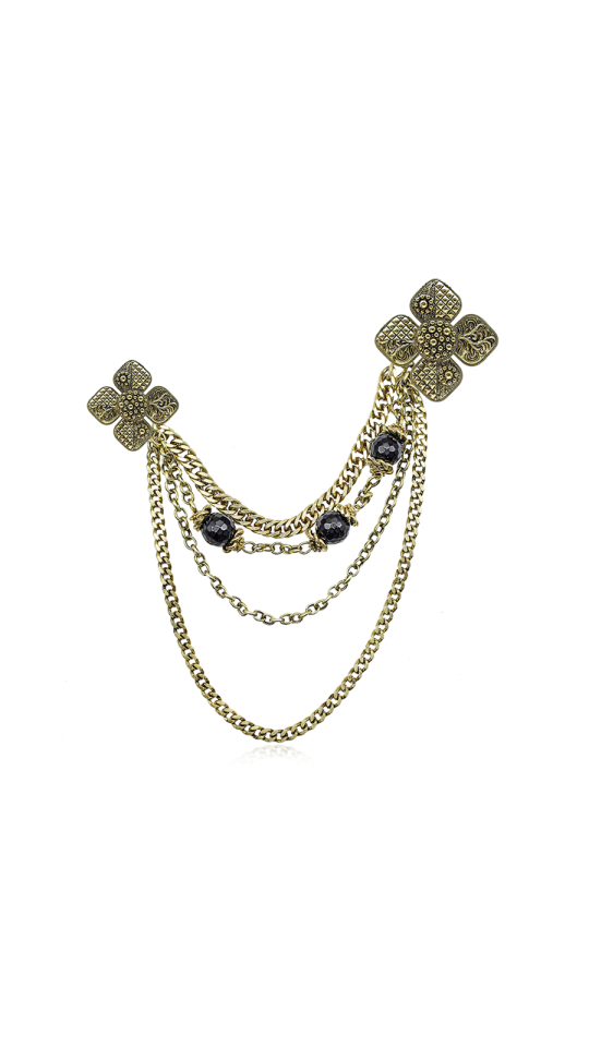 CELESTIA ALTIN KAPLAMA BROŞ