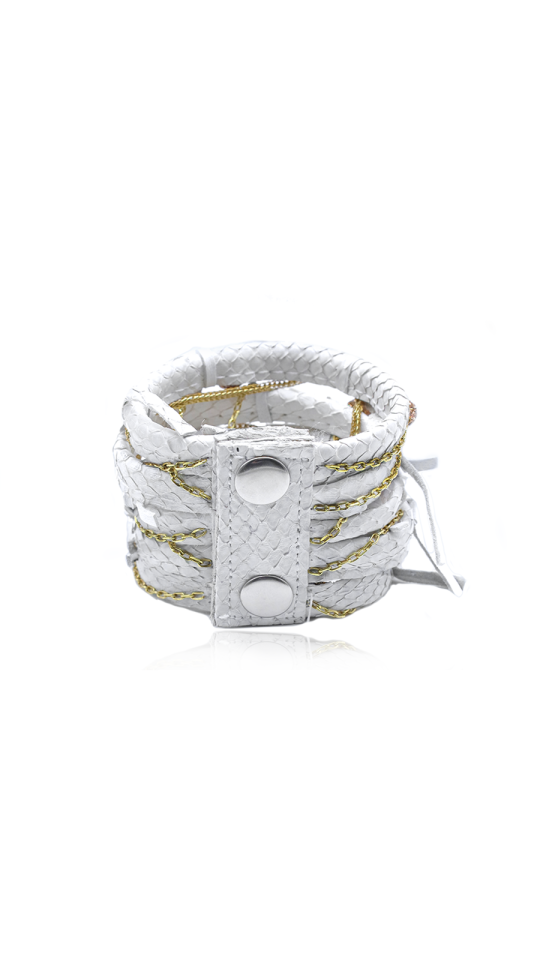 ROGUE COIL SNAKE LEATHER BRACELET