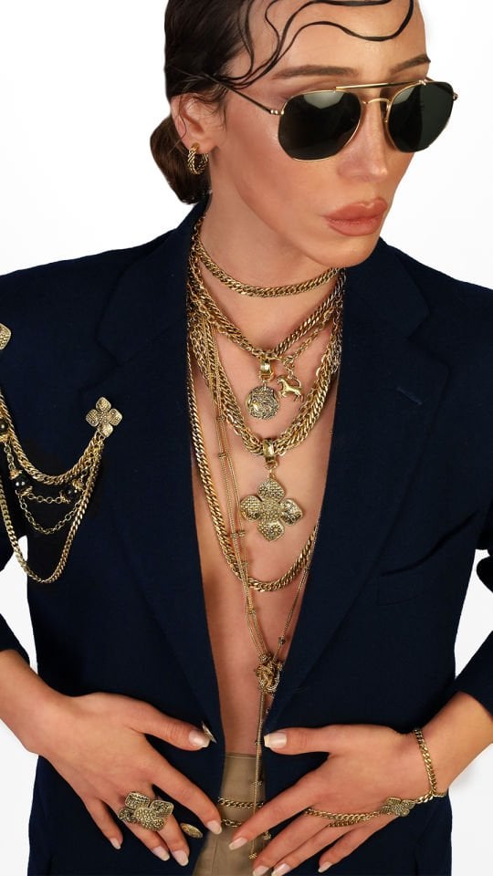 GIARDINO ÇOKLU ZİNCİR KOLYE