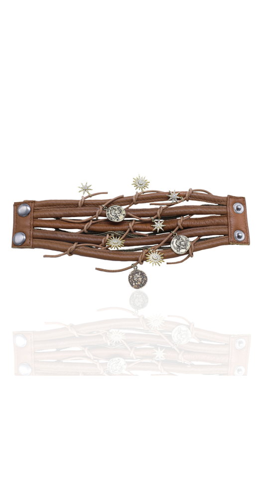 Tan Tan Color Leather Bracelet