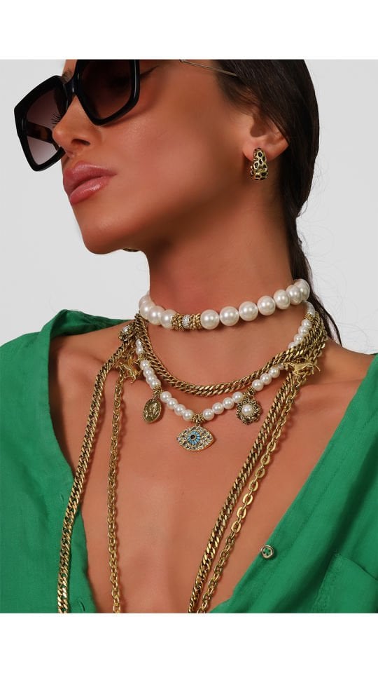 VIAJE İNCİ CHARM KOLYE