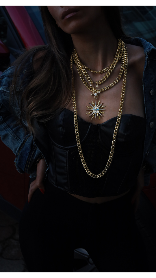 CLARION ZİNCİR ÇOKLU KOLYE