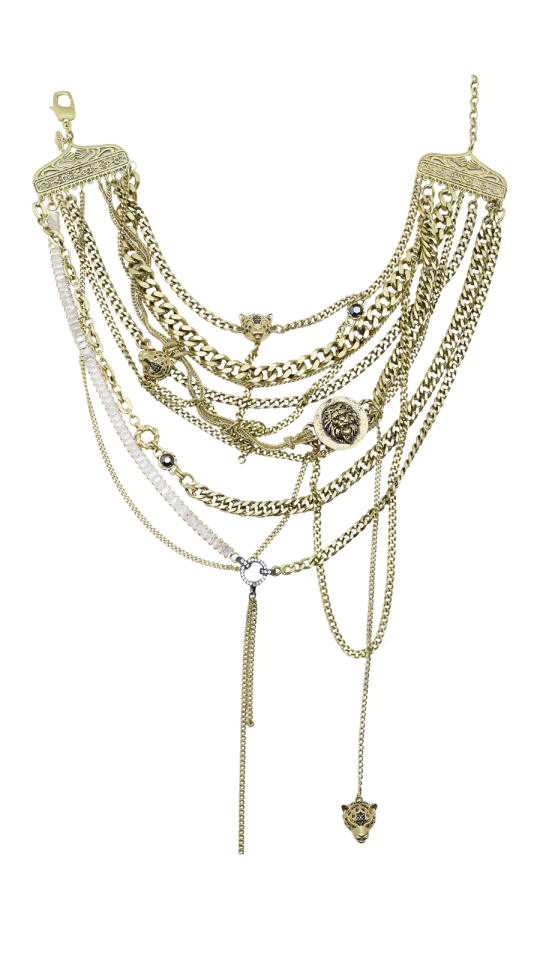 L'EMPIRE ÇOKLU ZİNCİR KOLYE