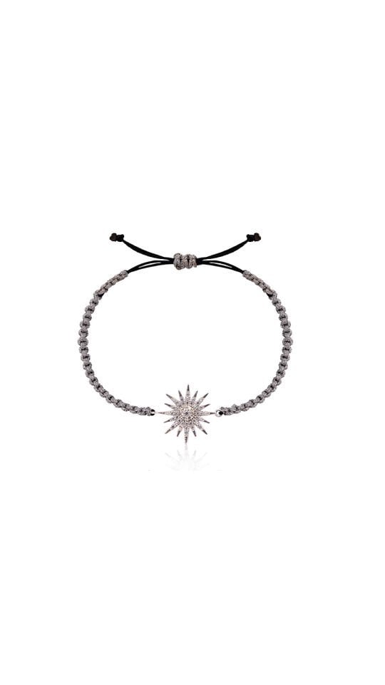 SNOW CRYSTAL STONE SNOWFLAKE BRACELET