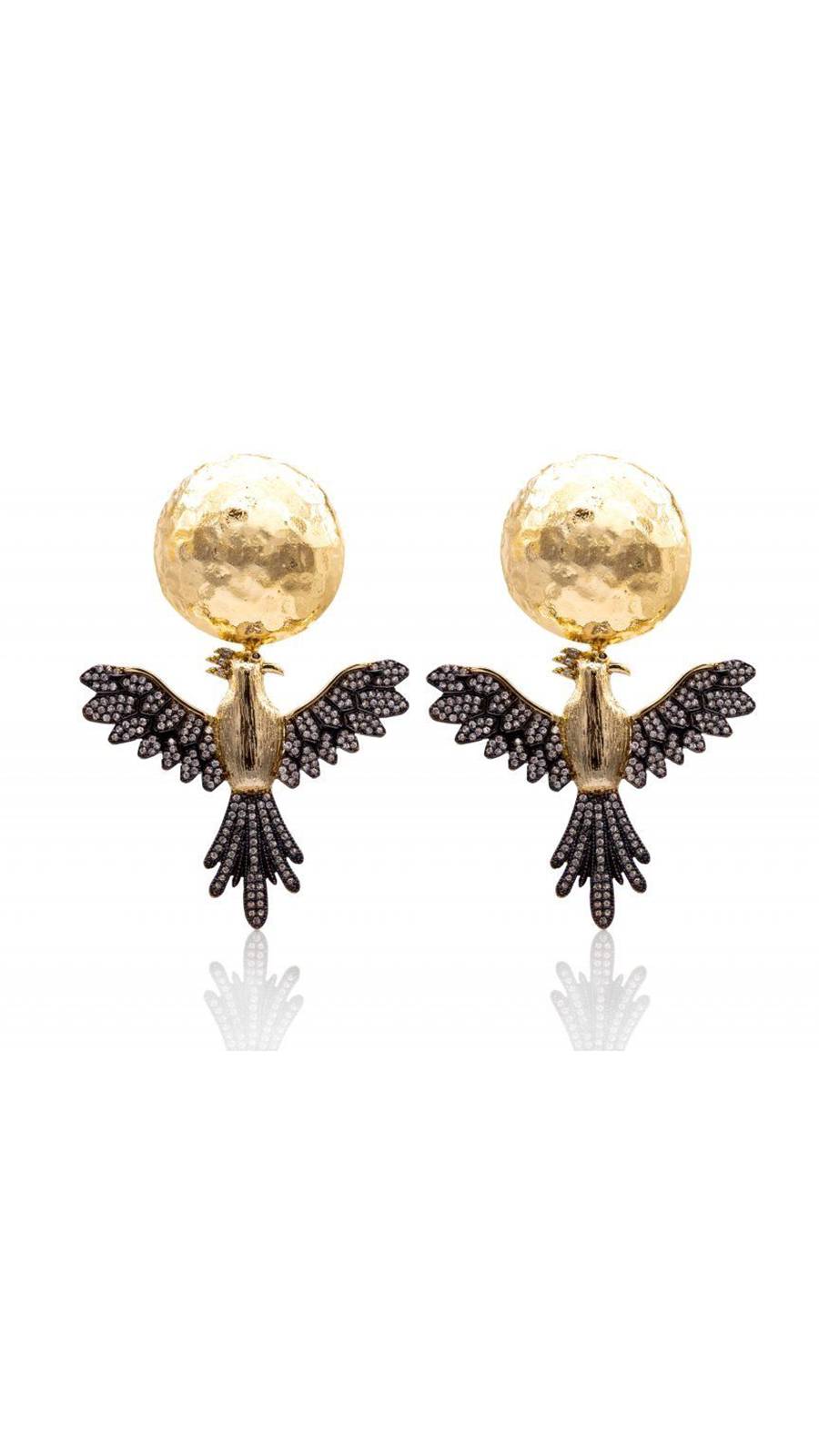 GOLD PHOENIX EARRINGS