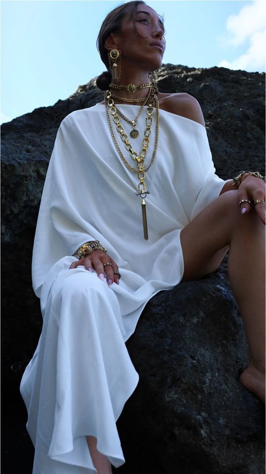 CADEIA ALTIN KAPLAMA ZİNCİR KOLYE