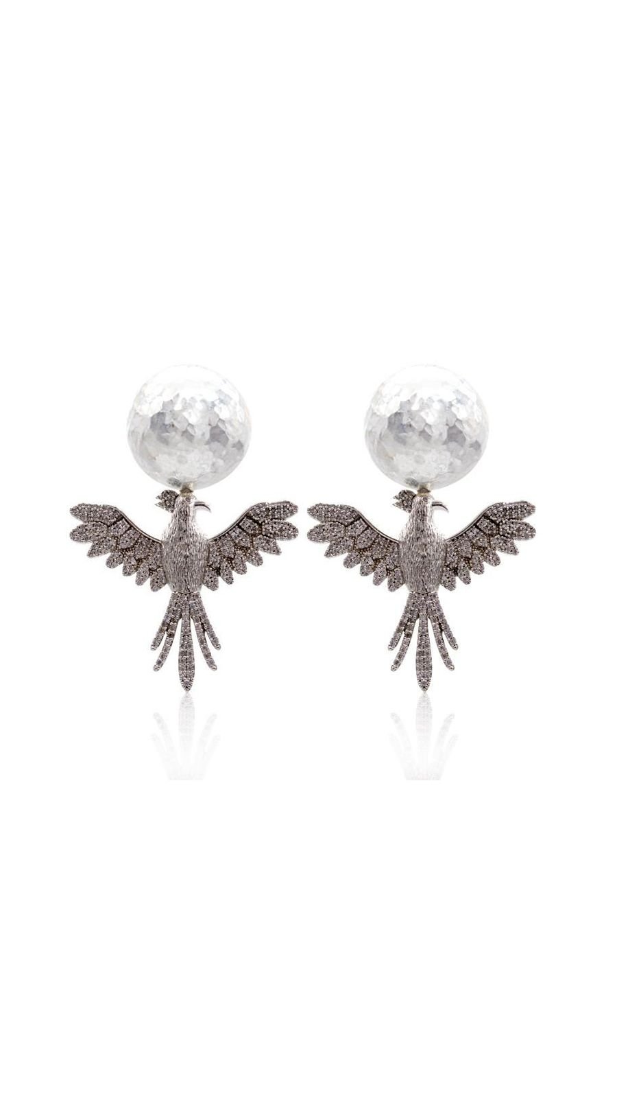 SILVER PHOENIX EARRINGS